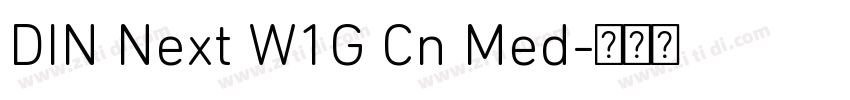 DIN Next W1G Cn Med字体转换